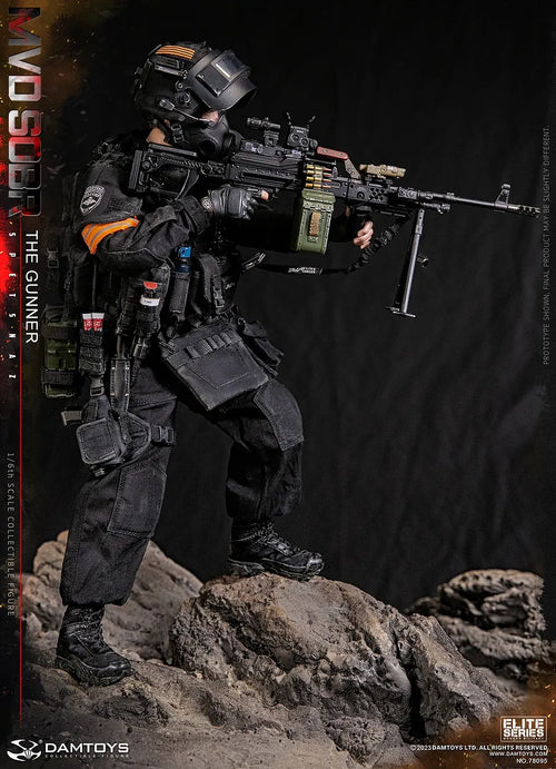 1/6 Russian Spetsnaz MVD SOBR Lynx PKM Gunner