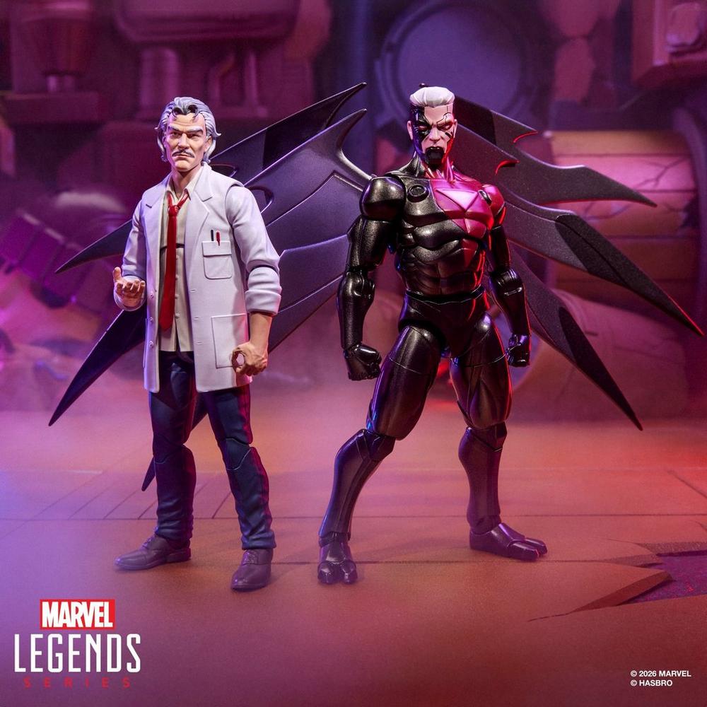 Marvel Legends Series Bolivar Trask and Marvel's Bastion Nimrod, X-Men '97'