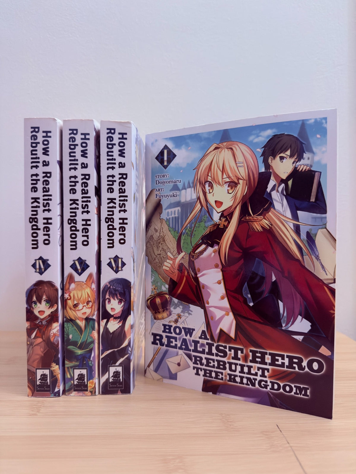 How a Realist Hero Rebuilt the Kingdom English Light Novels – Vols. 1, 4–6 | 4-Book Lot - pre-owned book lot