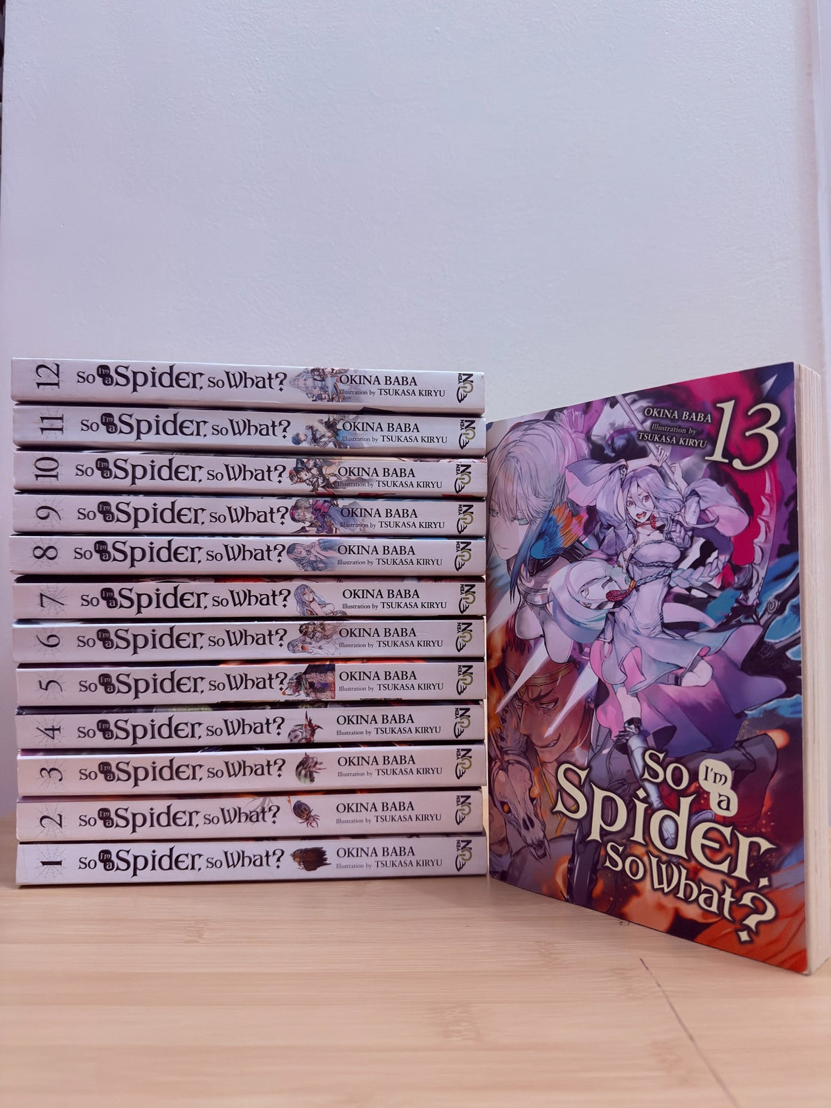 So I'm a Spider, So What? English Light Novels – Vols. 1–13 - pre-owned book lot