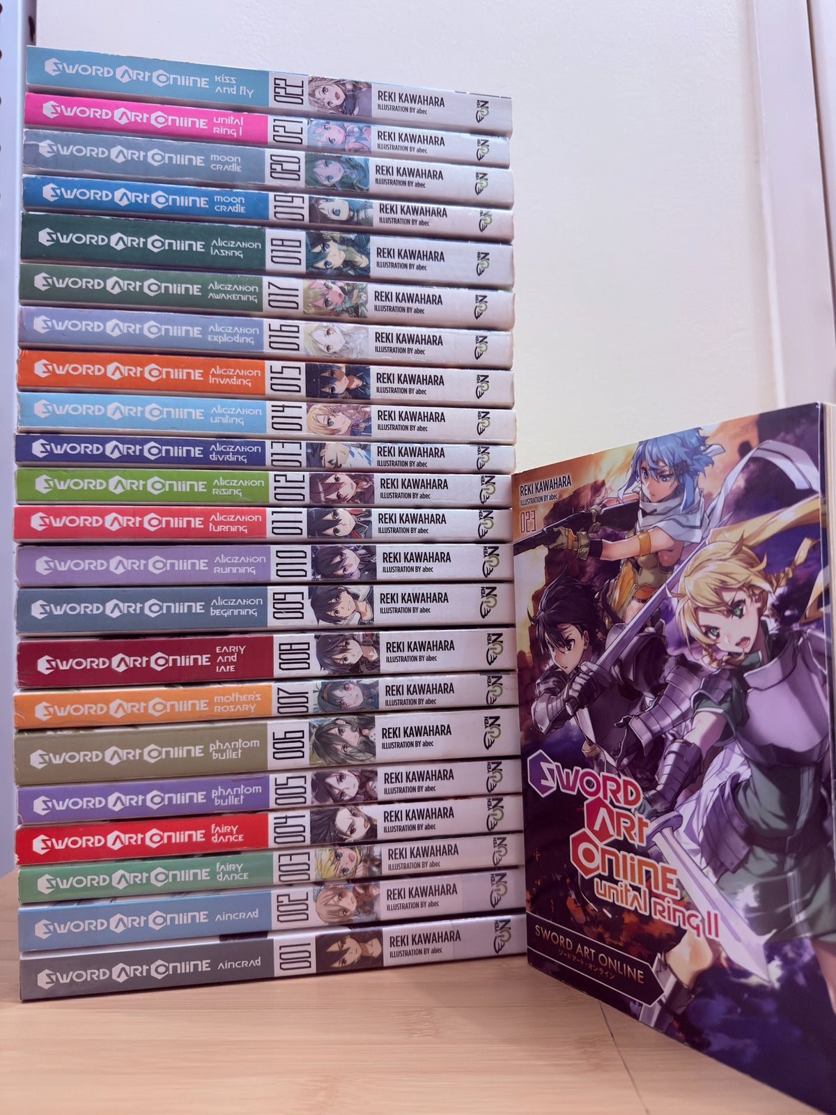 Sword Art Online English Light Novels – Vols. 1–23 - pre-owned book lot
