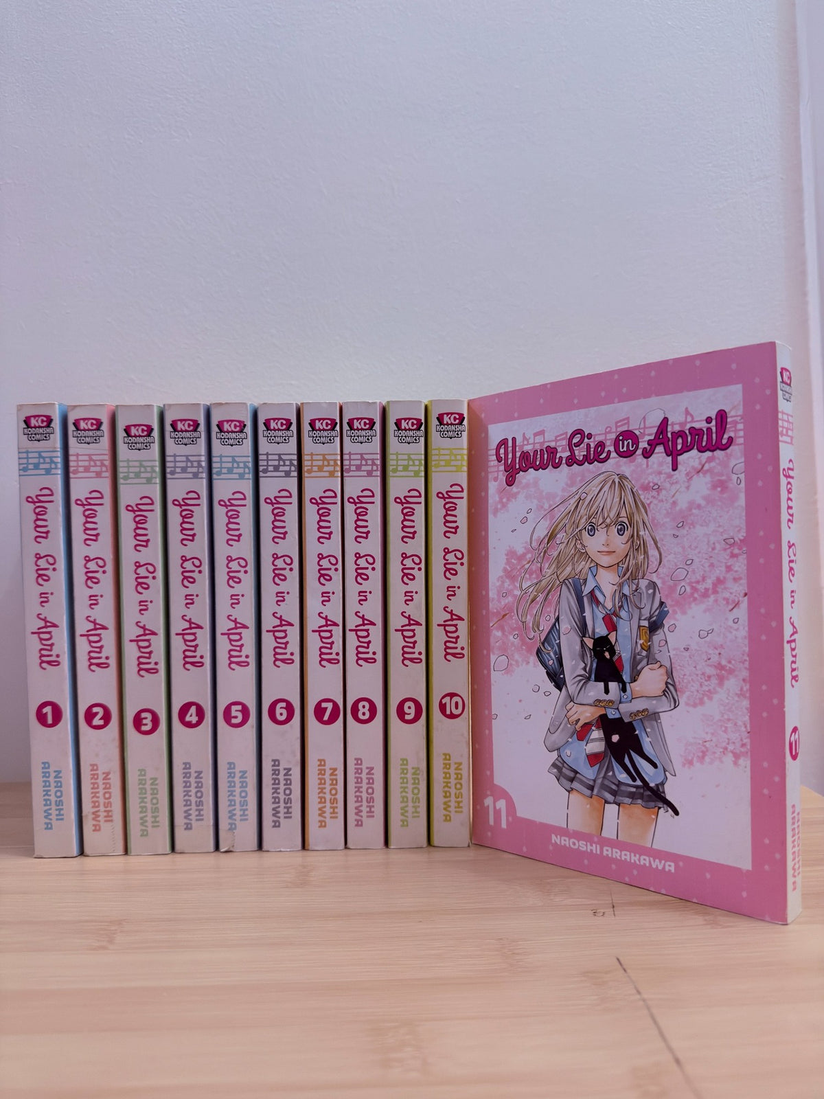 Your Lie in April English Manga – Vols. 1–11 | Complete 11-Book Set - pre-owned book lot
