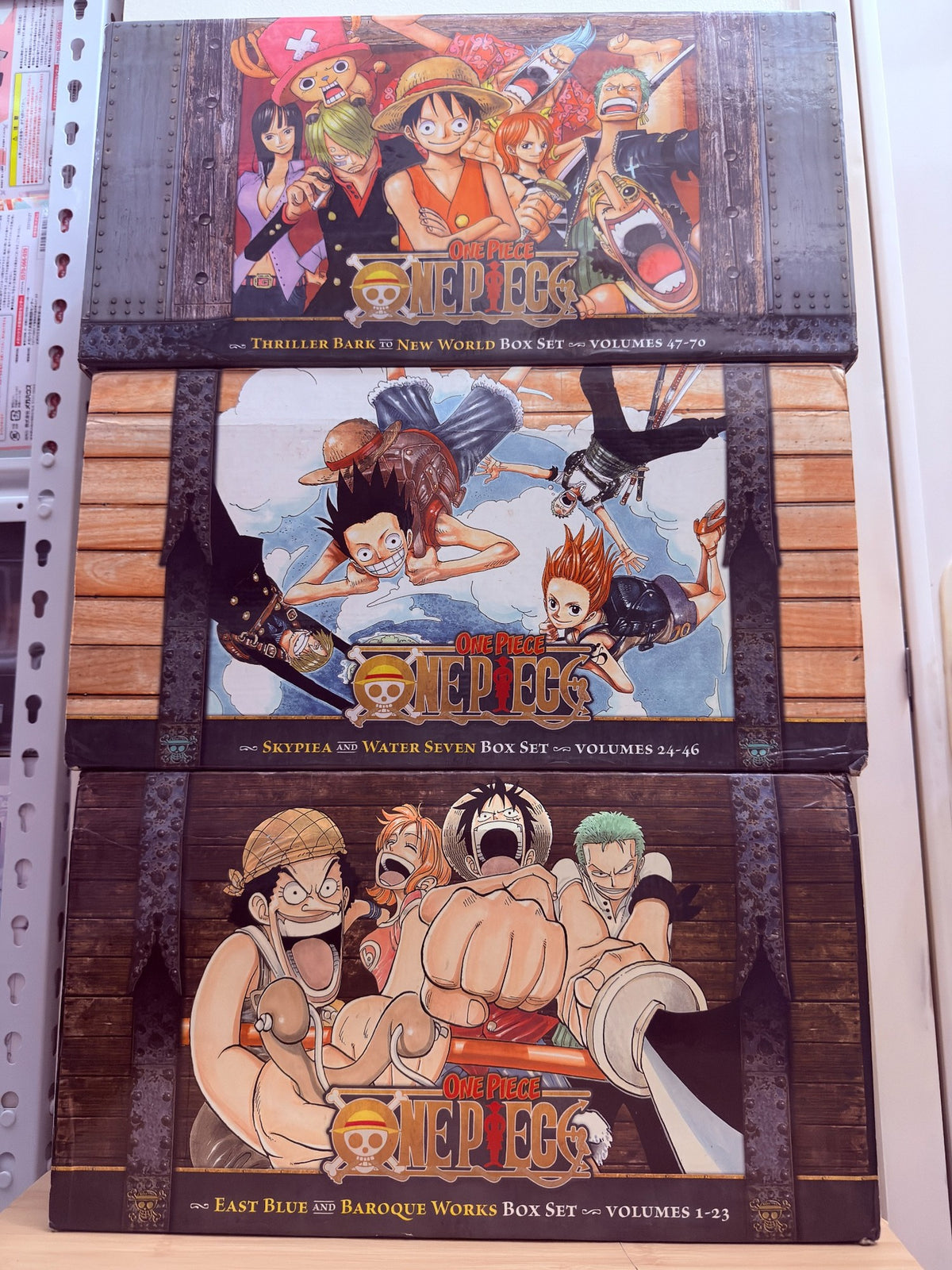 One Piece Manga Box Sets 1–3 – Vols. 1–70 - pre-owned book lot