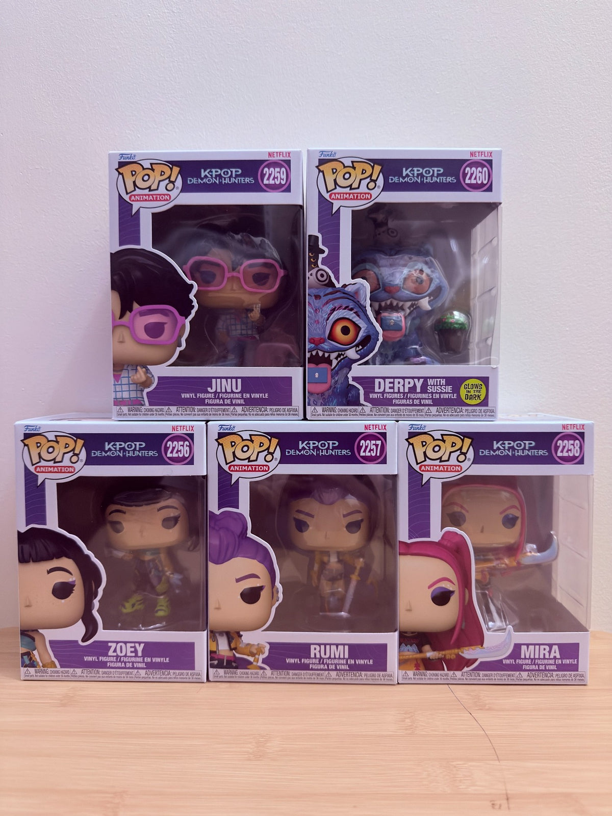KPop Demon Hunters Funko Pop! #2256–2260 – 5-Piece Lot - pre-owned collectible
