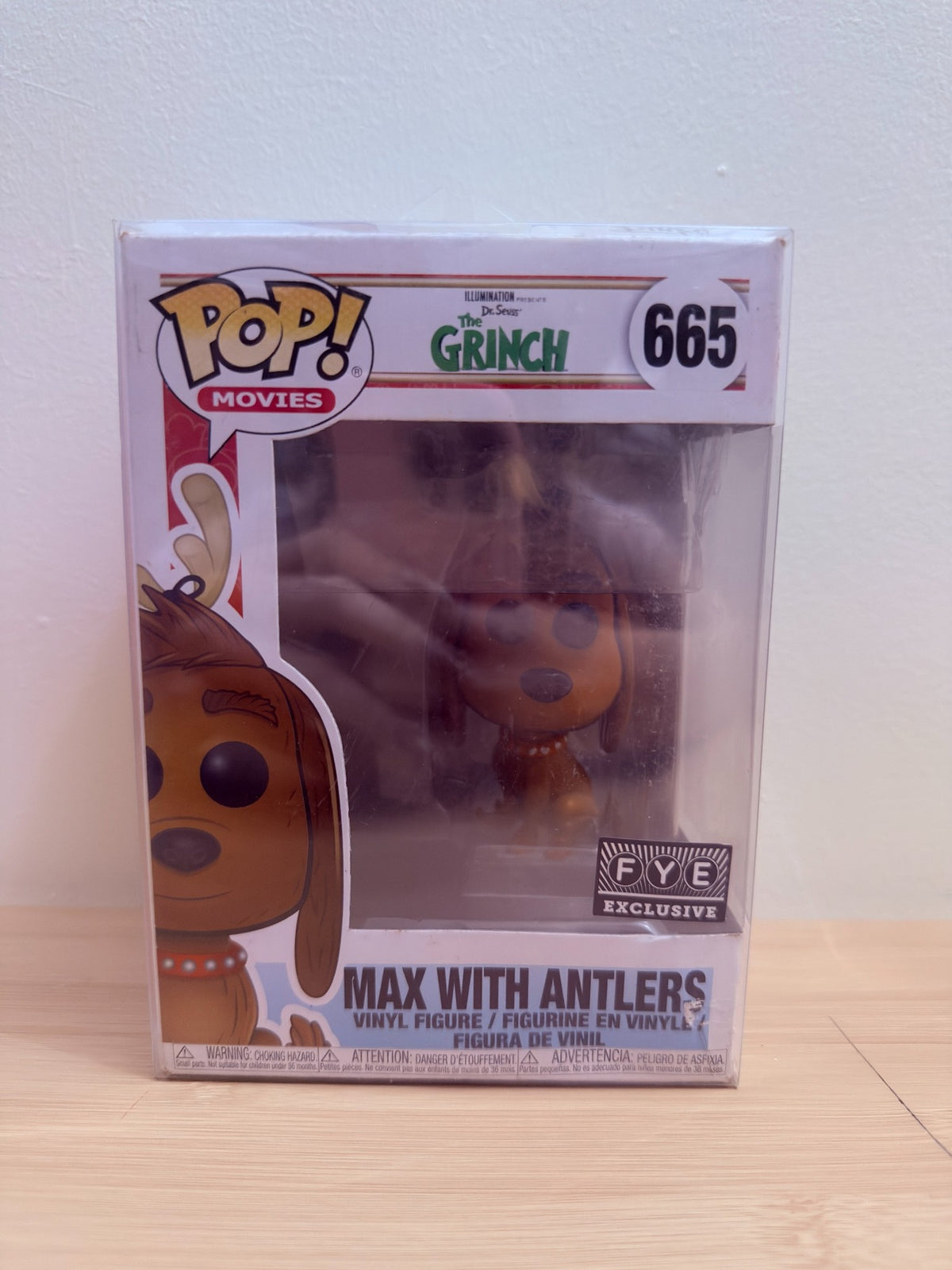 The Grinch Max with Antlers Funko Pop! #665 FYE Exclusive – Boxed - pre-owned collectible