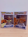 Pokémon Funko Pop! Growlithe #597 + Vulpix #580 – 2-Piece Lot - pre-owned collectible