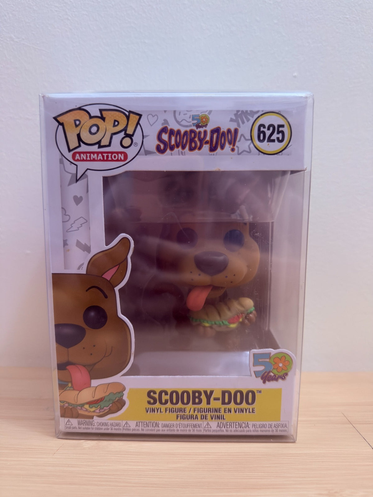 Scooby-Doo 50 Years Funko Pop! #625 with Sandwich – Boxed with Protector - pre-owned collectible