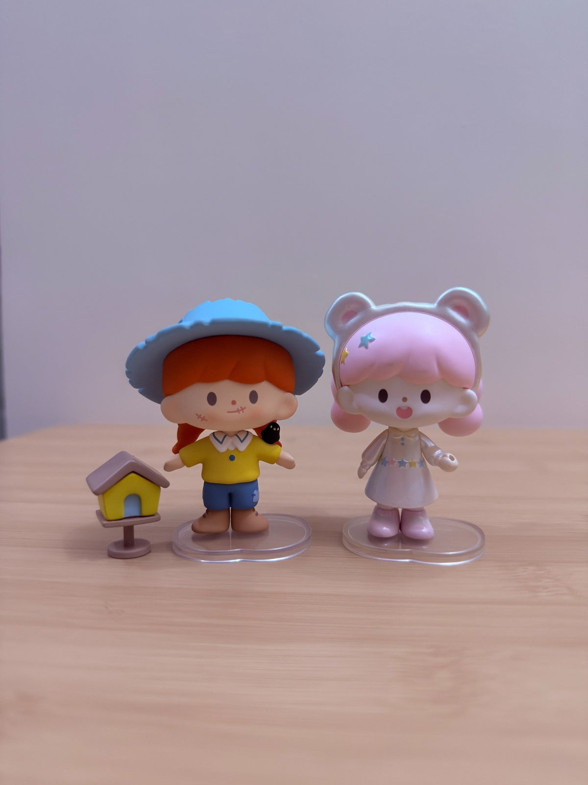 Assorted Cute Character Mini Figures – 2-Piece Loose Lot - pre-owned collectible