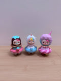 Pastel Dessert & Unicorn Designer Mini Figures – 3-Piece Loose Lot - pre-owned collectible