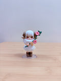 Sheep-Horn Girl with Flower Designer Mini Figure – Loose - pre-owned collectible
