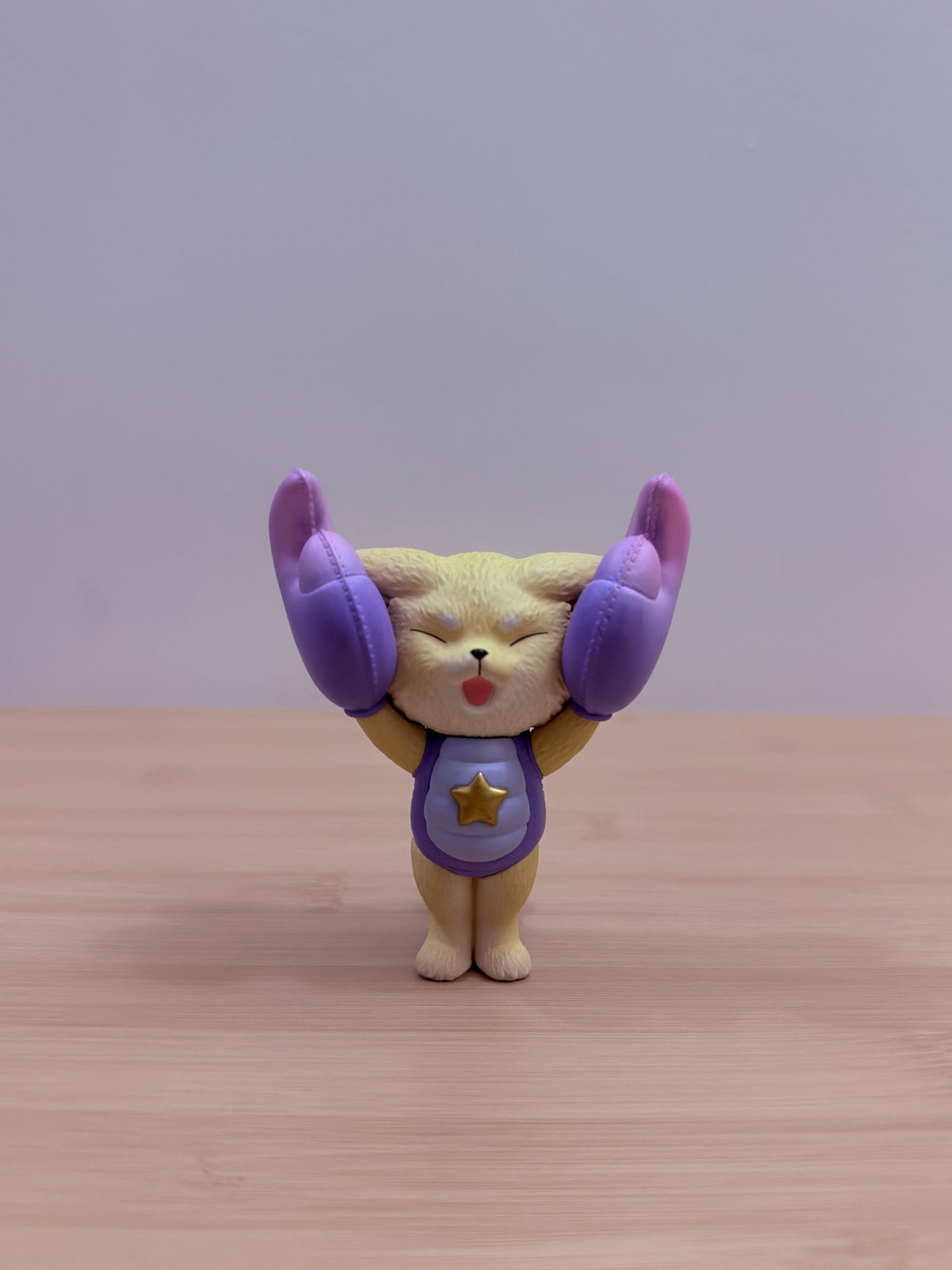 Cat Character with Purple Star Mittens Mini Figure – Loose - pre-owned collectible