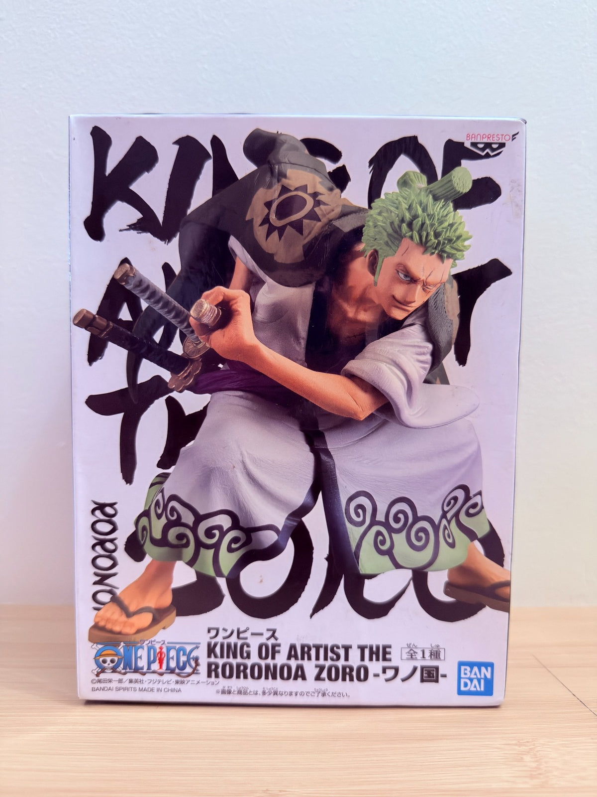 One Piece King of Artist Roronoa Zoro Wano Country – Banpresto - pre-owned collectible